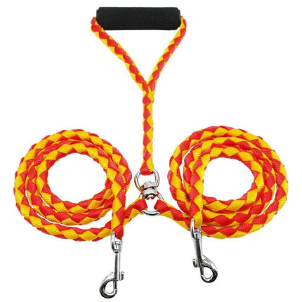 Braided PP Round Rope Dog Leash – Durable 1.4m Traction Belt | Petpexi