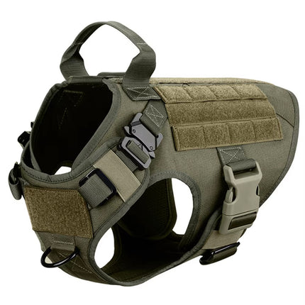 Luxury Tactical Dog Harness & Leash Set – 1000D Nylon Camouflage Chest Harness | Petpexi