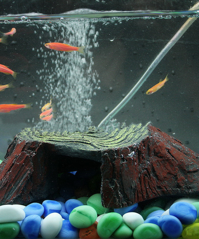 Reptile Balcony Climbing Rockery – Durable Resin Turtle Platform | PetPexi