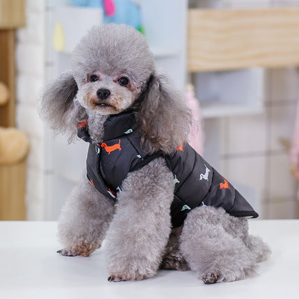Premium Cotton Dog Vest - Casual Black & Dark Blue (S-XXL)