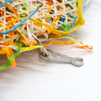 Bird Brushed Straw Toy – Natural 35cm Hanging Toy for Parrots | PetPexi