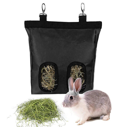 Rabbit Hay Feeder Bag for Guinea Pigs, Bunnies & Chinchillas – Durable Oxford Cloth – Free & Fast Shipping to the USA!