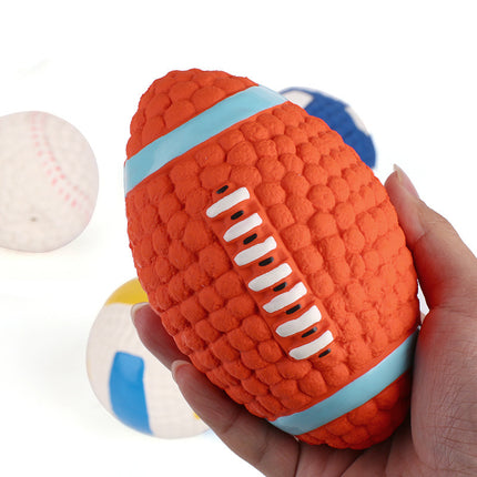 Bite-Proof Latex Squeaky Dog Ball – Interactive Sound Toy | petpexi.com