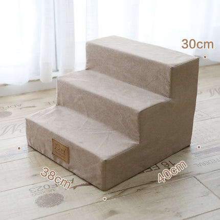 Pet Dog Stairs Climbing Sponge Steps to Bed – Soft & Safe Ladder for Dogs