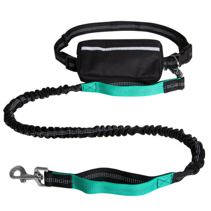 Hands-Free Reflective Dog Leash – Retractable Running Belt for Medium & Large Dogs
