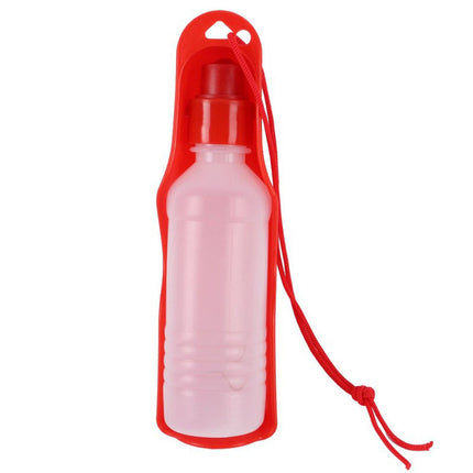 Portable Dog Water Bottle with Built-In Bowl – 500ml Travel Feeder | Petpexi