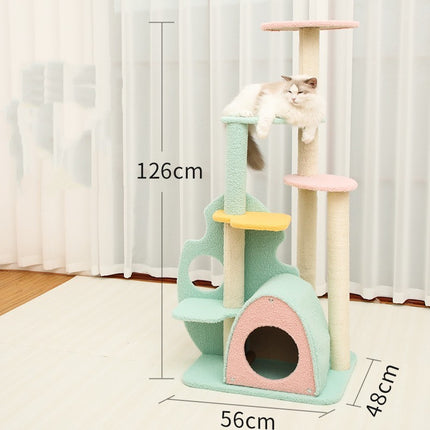 Large Cat Scratching Post – Multi-Level Cat Tower & Play Tree | Petpexi