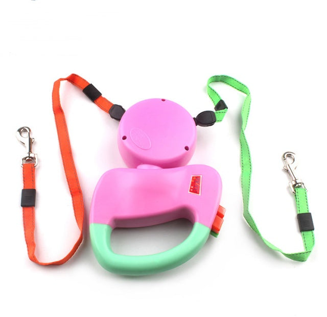 Retractable Dual Pet Dog Walking Leash – Durable Nylon, Automatic, Perfect for All Dog Sizes – Fast & Free Shipping at www.petpexi.com