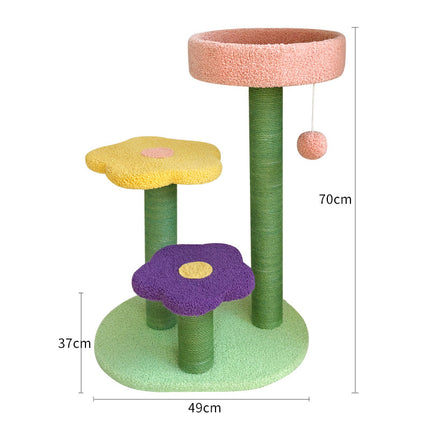 Cat Tower – Wear-Resistant Sisal Climbing Tree with Scratch Board | Petpexi