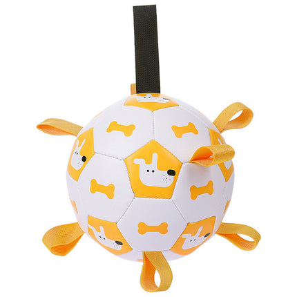 Interactive Dog Football Toy - Durable Pet Training Ball with Cute Prints