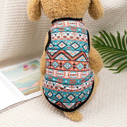 Ethnic Style Teddy Vest for Small Dogs – Cozy, Colorful & Cute | Petpexi