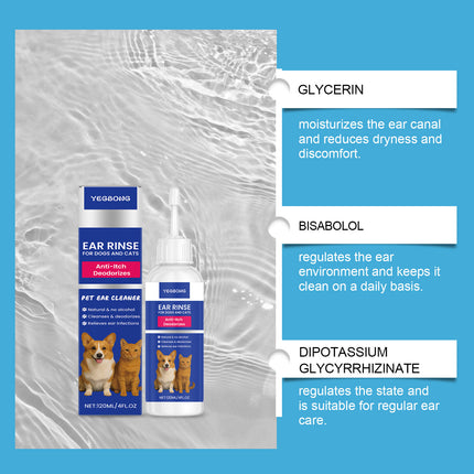 Ear Rinse for Dogs & Cats – Gentle and Effective Ear Cleaner | Petpexi