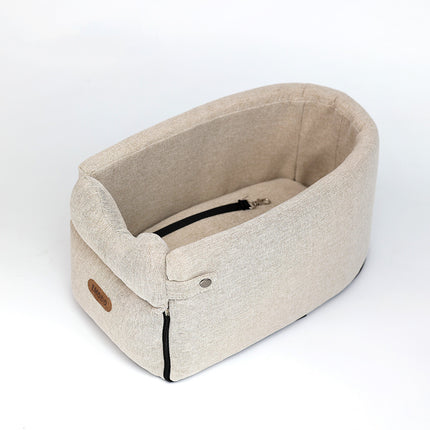 Car Central Dog Car Seat Bed – Portable Safety Carrier for Small Dogs & Cats