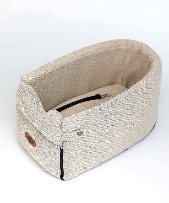 Car Central Dog Car Seat Bed – Portable Safety Carrier for Small Dogs & Cats