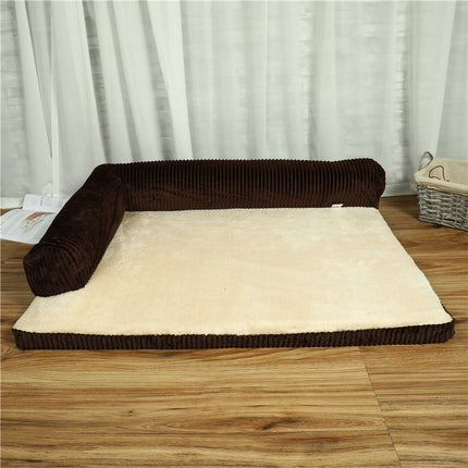Corduroy Pet Sofa - Luxury Dog Bed for Ultimate Comfort | PetPexi