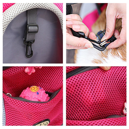 Portable Mesh Dog Carrier Backpack – Breathable & Secure Pet Travel Bag | Petpexi