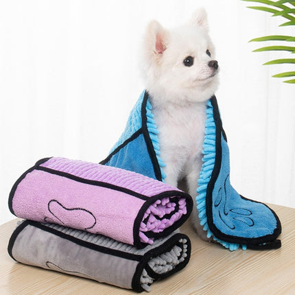 Super Absorbent Dog & Cat Bathrobe Towel – Quick-Drying Chenille Pet Towel | Petpexi
