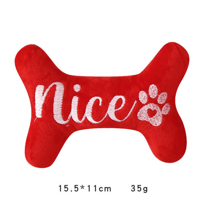 Christmas Dog Plush Sounding Toy – Santa Claus & Holiday Bones | www.petpexi.com
