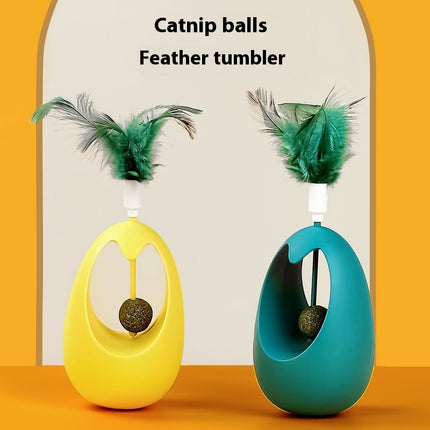 Catnip Ball Tumbler Cat Teaser Molar Toy – Interactive Fun for Cats | Petpexi
