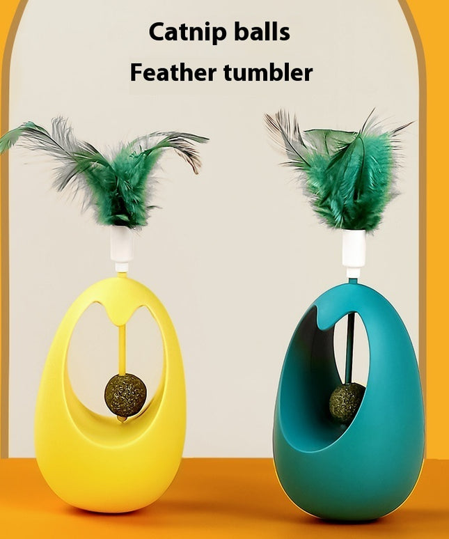 Catnip Ball Tumbler Cat Teaser Molar Toy – Interactive Fun for Cats | Petpexi