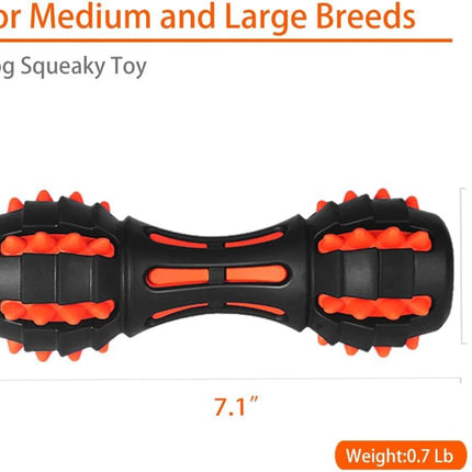 Dog Squeaky Toys For Aggressive Chewers | Durable Rubber Dumbbell Chew Toys – www.petpexi.com