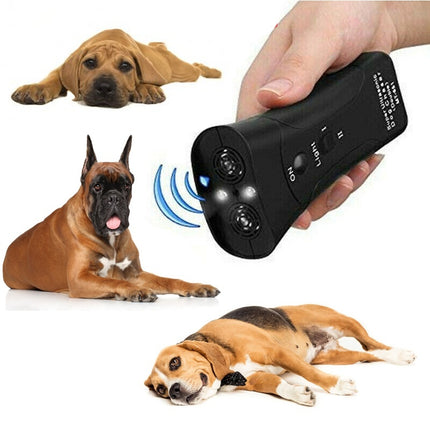 3-in-1 ultrasonic dog training and anti-bark device with LED flashlight – premium quality at www.petpexi.com with free shipping in the USA

