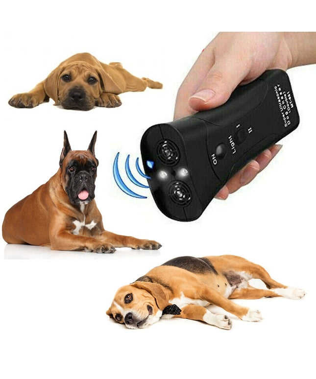 3-in-1 ultrasonic dog training and anti-bark device with LED flashlight – premium quality at www.petpexi.com with free shipping in the USA

