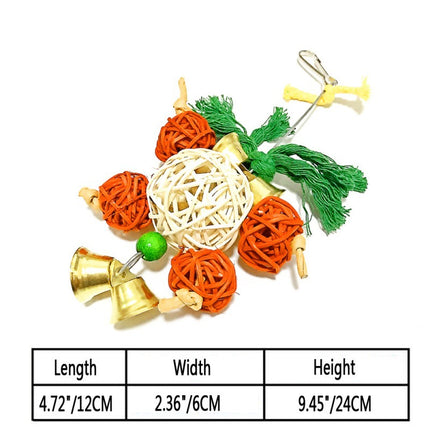 Parrot Nibble Toy – Safe, Fun, and Colorful Bead Bird Toy