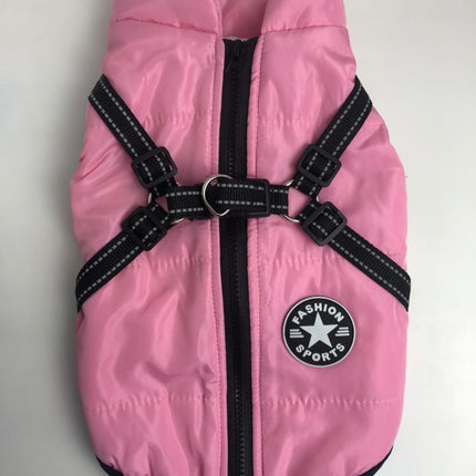 Waterproof Cotton Dog Vest – Chest-Back Winter Jacket | Petpexi