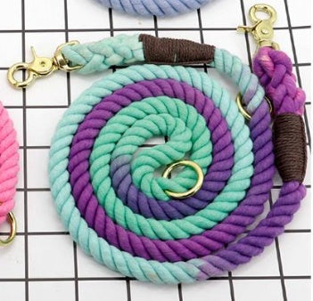 Multi-Color Cotton Pet Long Dog Leash – Durable Walking & Training Leash | petpexi.com