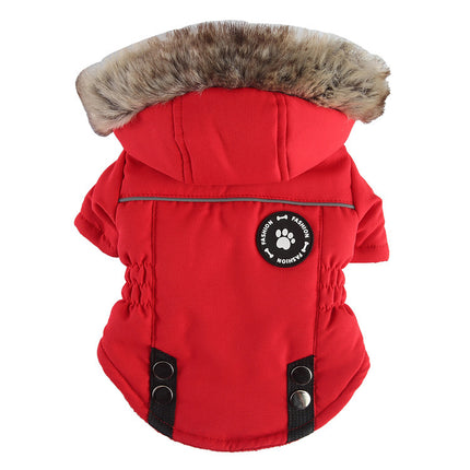 Winter Dog Jacket – Cotton Padded Zipper Coat for Cold Weather | Petpexi