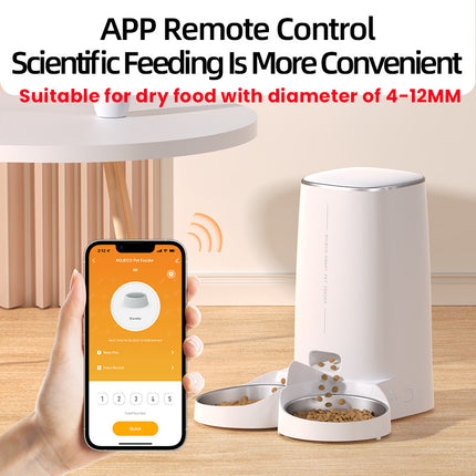 ROJECO 4L Automatic Pet Feeder – Cat & Small Dog Food Dispenser with WiFi/App Control | Fresh, Easy Cleaning | Fast Free Shipping USA – petpexi.com