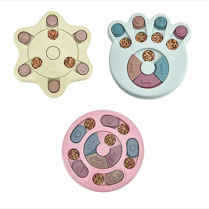 Interactive Dog Puzzle Feeder – Slow Feeding Turntable Toy for IQ Training | petpexi.com