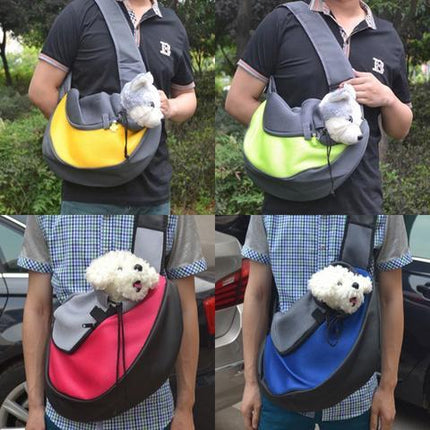Hands-Free Shoulder Pet Sling Carrier Bag – Soft, Breathable & Secure