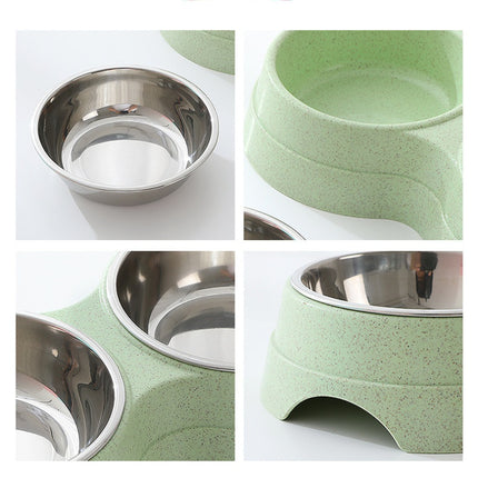 Double Pet Bowls – Stainless Steel Food & Water Feeder for Dogs & Cats | Petpexi