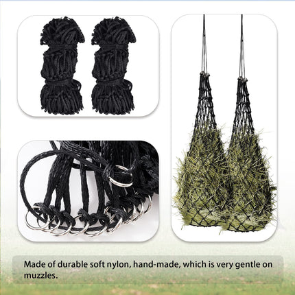 Portable Hay Feeder for Horses with Small Aperture - Stylish & Durable