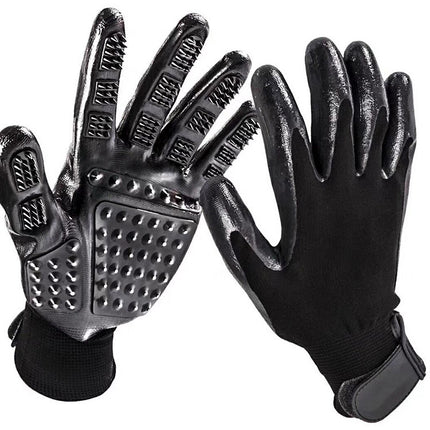 Pet Hair Grooming Glove for Cats, Dogs & Horses – Soft Rubber Shedding, Bathing & Massage Brush | Petpexi