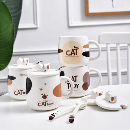 Cute Cat Mug – 420ml Cartoon Ceramic, Premium Quality | PetPexi
