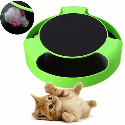 Pet Automatic Interactive Cat Toy – Scratch Pad & 360° Spin | PetPexi