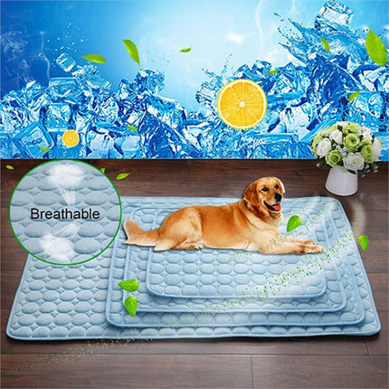 Ice Silk Pet Cooling Pad for Dogs & Cats – Soft, Breathable & Summer-Ready