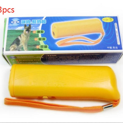 3-in-1 Ultrasonic Dog Training Device with LED Flashlight – Anti-Bark & Repeller