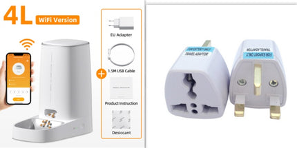 ROJECO 4L Automatic Pet Feeder – Cat & Small Dog Food Dispenser with WiFi/App Control | Fresh, Easy Cleaning | Fast Free Shipping USA – petpexi.com