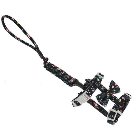 Creative Floral Japanese Style Cat Leash - Adjustable Cotton Leash for Cats - petpexi.com