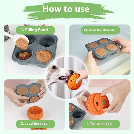Natural Rubber Food Dropping Ball Toy – Durable Interactive Dog Puzzle Toy | www.petpexi.com