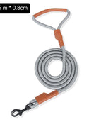 Gray Leather Round Rope
