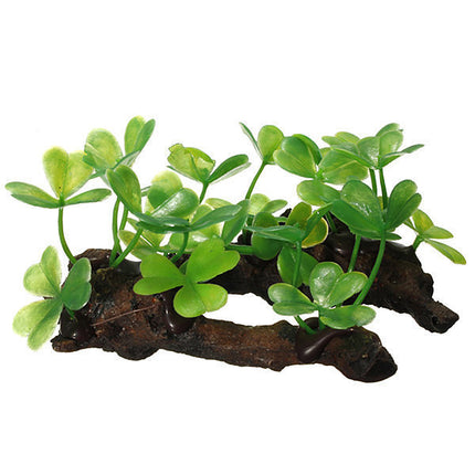 Grass and Wood Decoration Simulation Plant for Fish Tank – Shamrock, Sunken Wood & Aquatic Plants