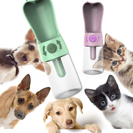 250ml Portable Pet Water Bottle with Filter – Dog & Cat Feeder Cup | Petpexi