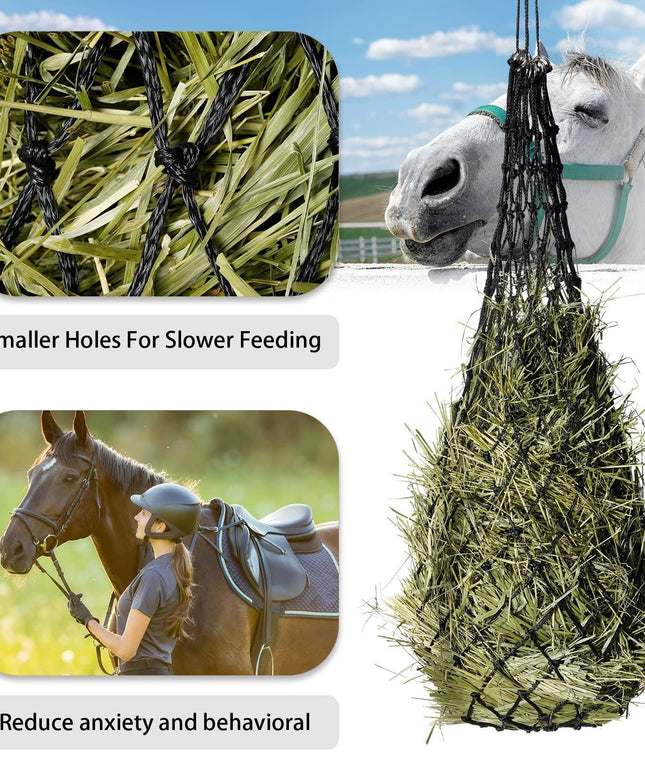 Portable Hay Feeder for Horses with Small Aperture - Stylish & Durable