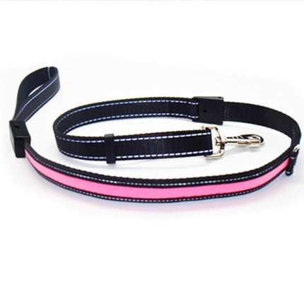 Solar Charging Fluorescent Dog Collar – Durable Nylon LED Pet Chain with Dual Charging | Petpexi