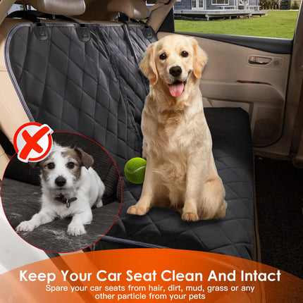 Waterproof Dog Car Seat Cover with Seat Belt – Scratchproof, Non-Slip & Universal Fit